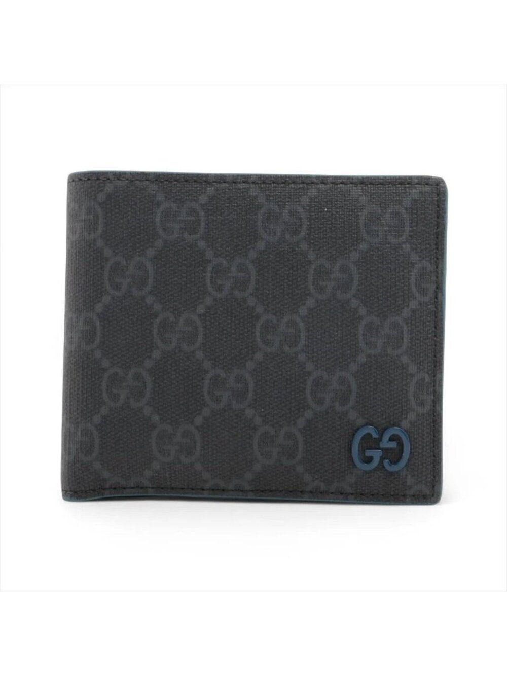 Gucci GG Supreme Leather Bifold Wallet Compact